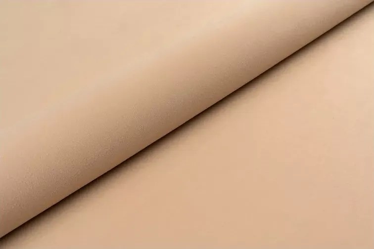 (Wyprzedaż) Nowoczesne 4 x krzesło tapicerowane K6 z pikowanym tyłem w kolorze beżowym Magic Velvet 2281