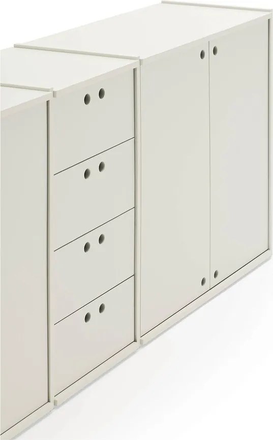 Kremowa komoda 197x80x40 cm Wally – Teulat