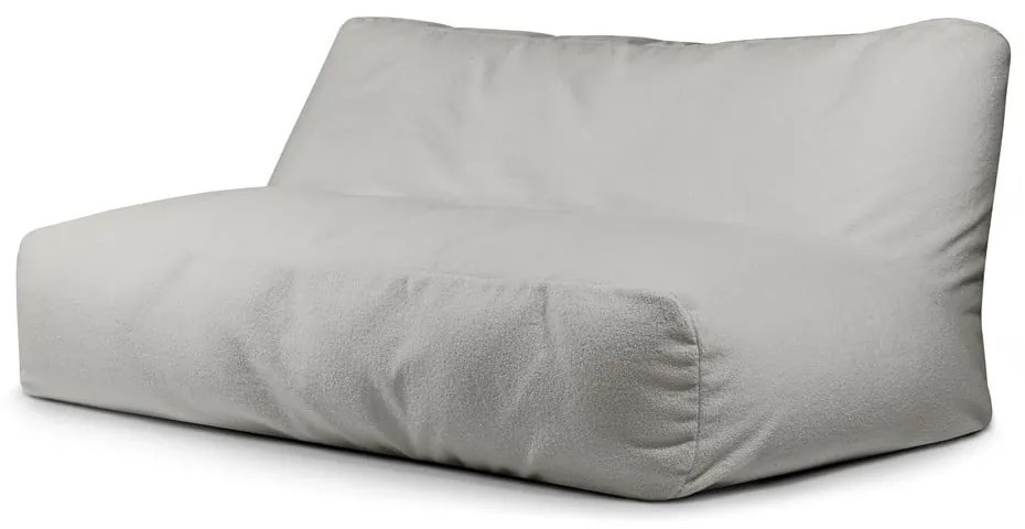 Jasnoszary worek do siedzenia z materiału bouclé Sofa Tube 190 – SLOWDOWN