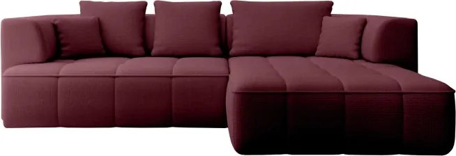 Narożnik ALBIO S Prawostronny z elektryczną regulacją siedziska, funkcja spania, wolnostojący w tkaninie EDEN 09 WERSAL