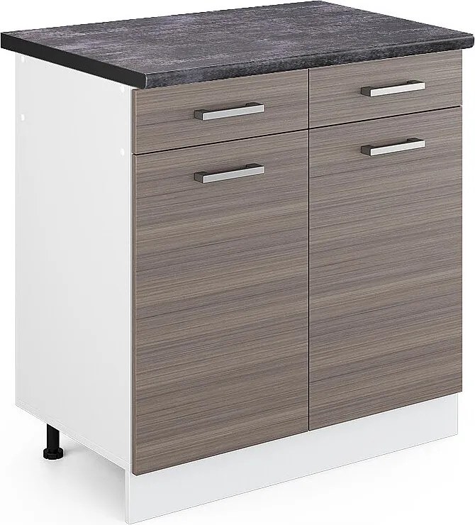 Szafka dolna do kuchni szlachetna szarość 80x60x81.6 r-line