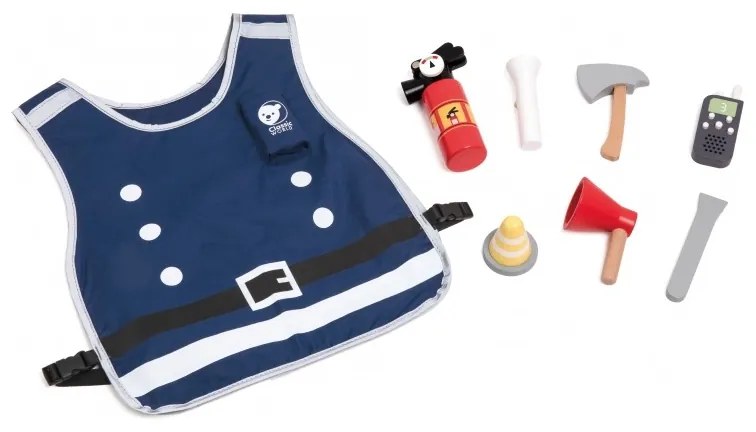 Classic world little firefighter set costume tools 8 pcs.
