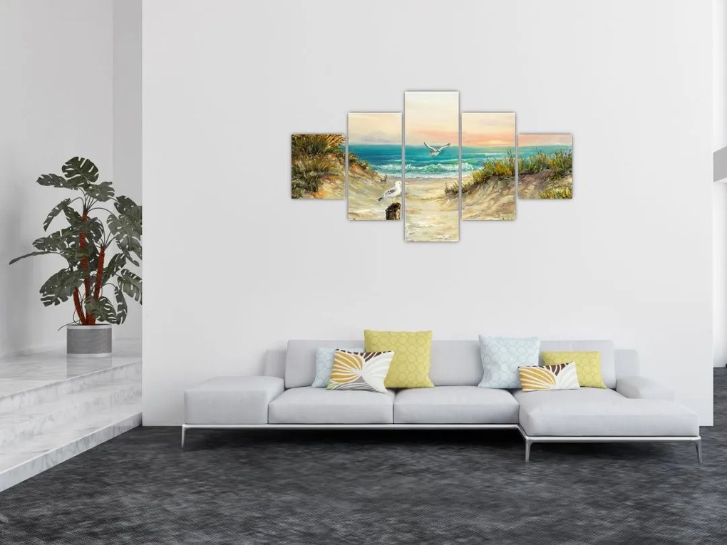 Obraz - Piaszczysta plaża (125x70 cm)