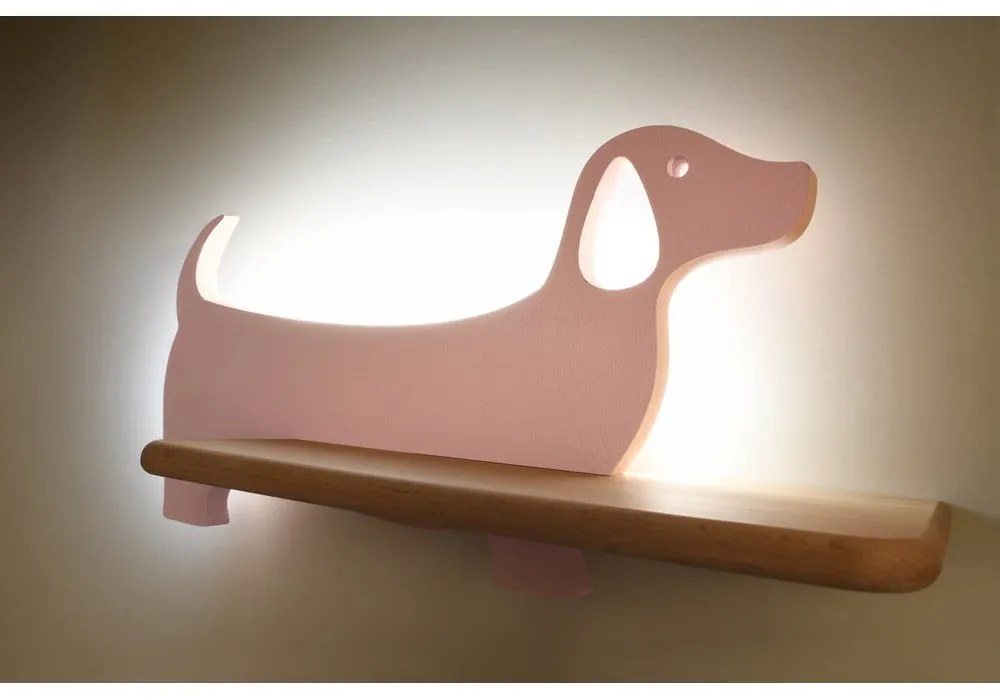 Różowa lampa dziecięca Dog – Candellux Lighting