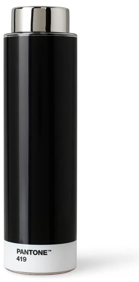 Czarna podróżna butelka z tritanu 500 ml Black 419 – Pantone