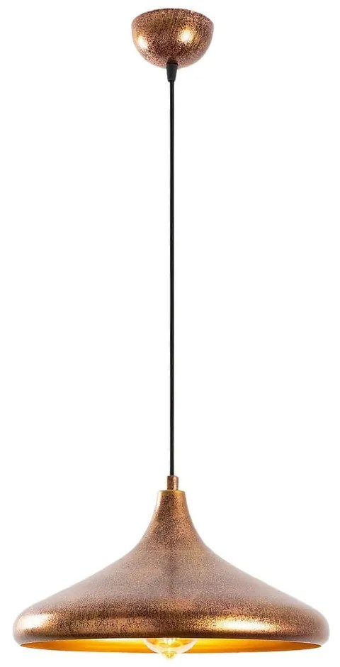 Lampa wisząca z metalowym kloszem ø 34 cm Barek – Opviq lights