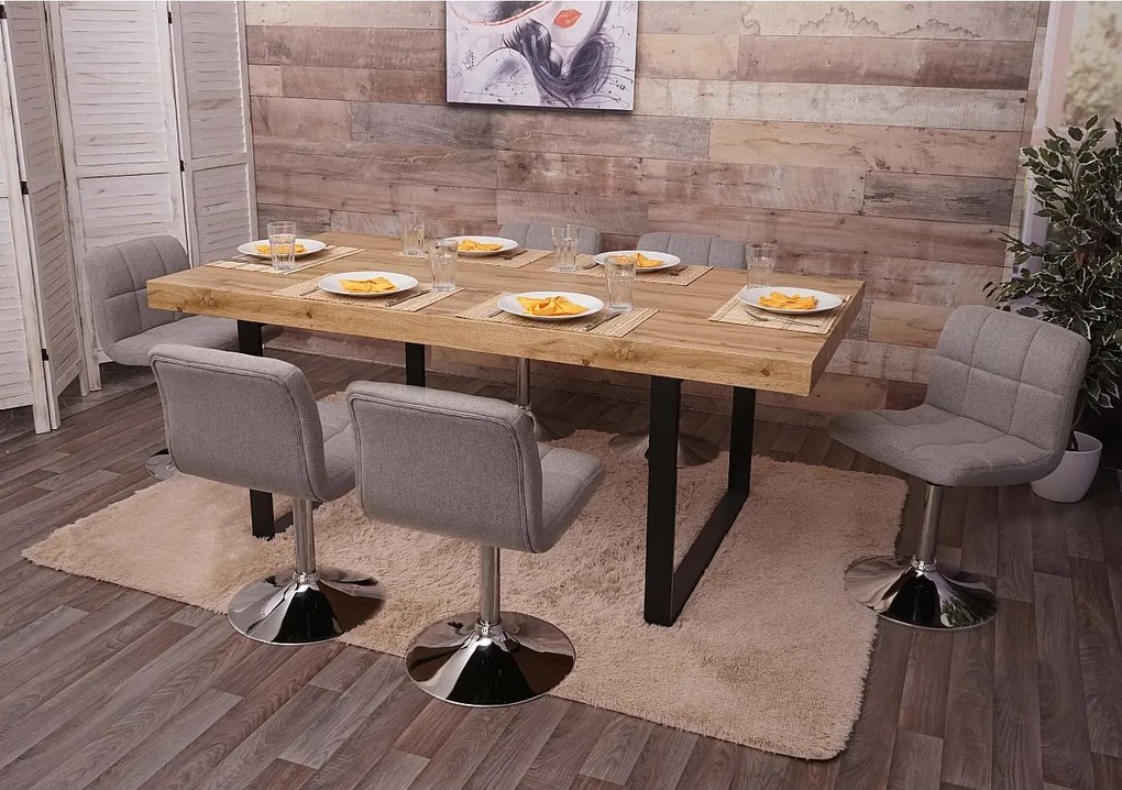 Krzesło do jadalni Cadiz (zestaw 6 sztuk),  jasnoszary