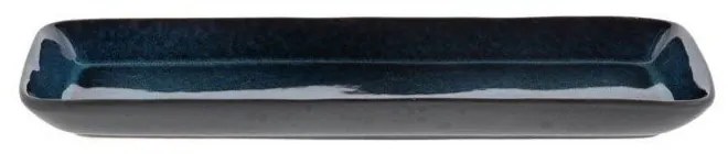 Taca do serwowania ceramiczna 14x38 cm Gastro Dark Blue/Black – Bitz