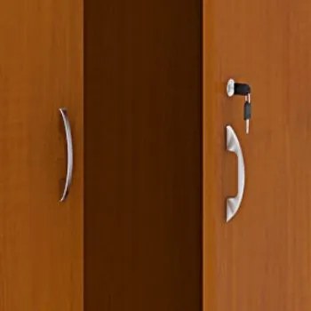 Szafa biurowa MIRELLI, 800 x 400 x 1800 mm, czereśnia