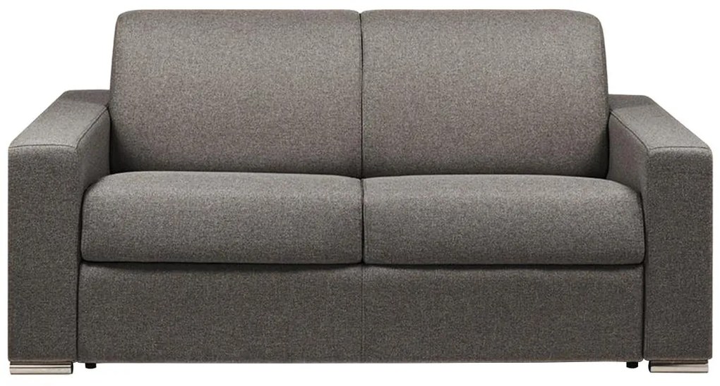 Kanapa 2-osobowa z ekspresowym mechanizmem rozkładania z tkaniny CALITO - Kolor: antracytowy - Miejsce do spania: 120 cm - Materac 14 cm