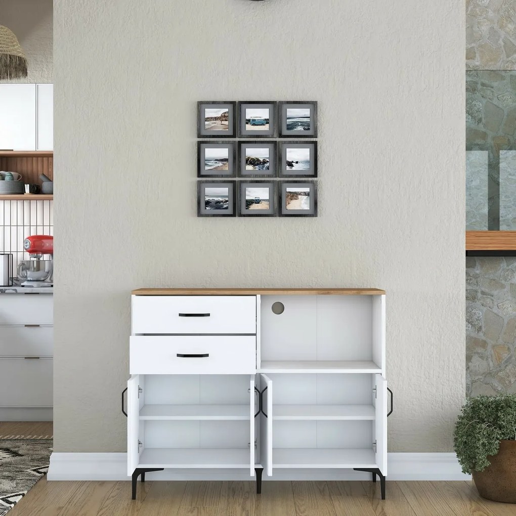 Szafa Jeby Walnut and White