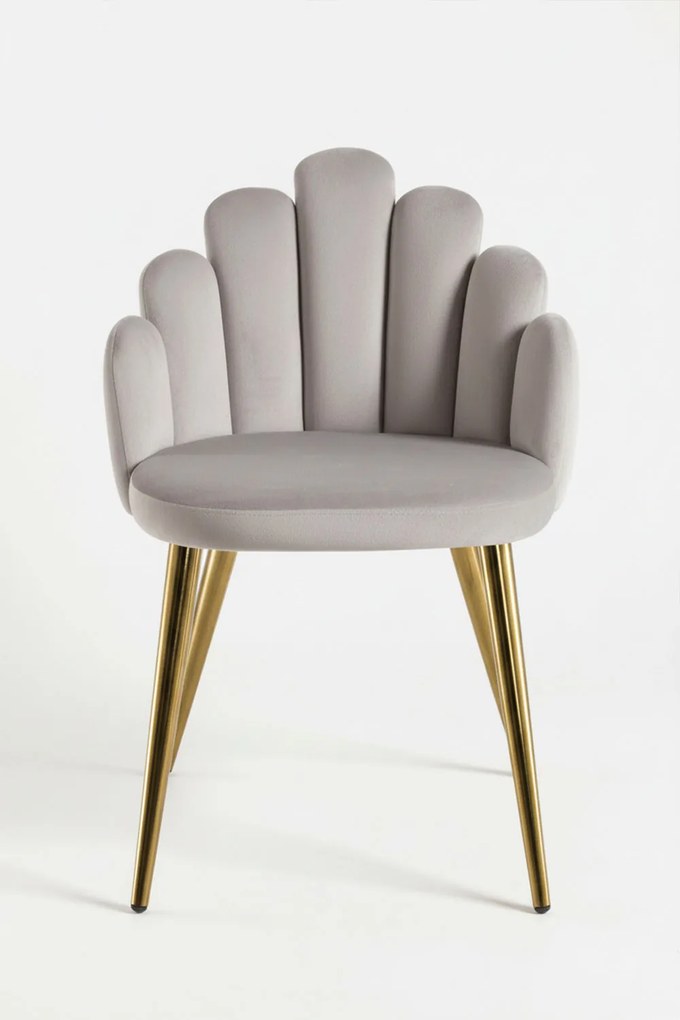 Rcznie zote aksamitne krzeso