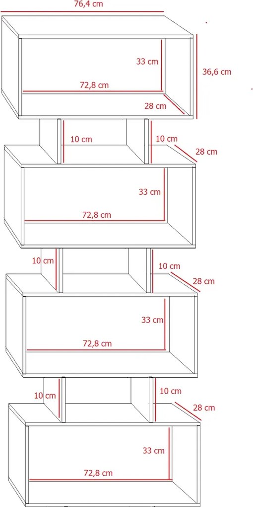 Biały ażurowy regał na zabawki Z0-B34