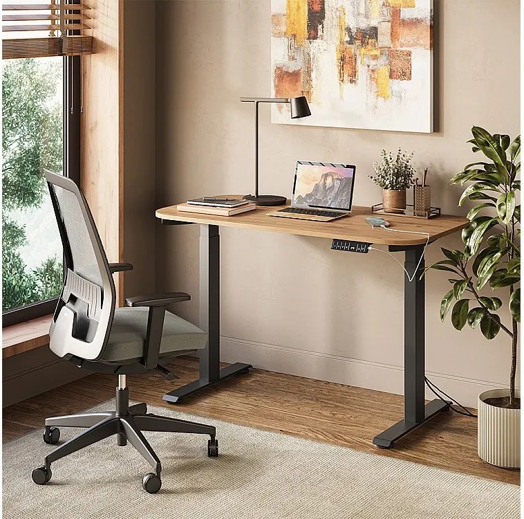 Biurko czarny/rzemieślniczy 120x60x120 elevate