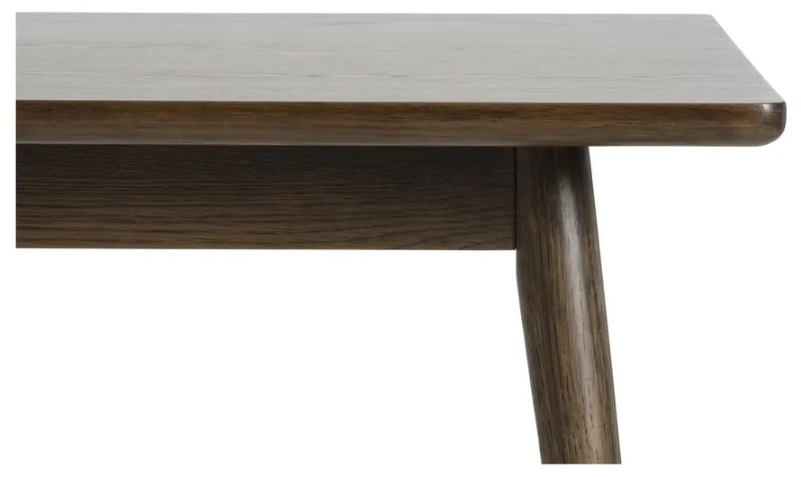 Brązowy rozkładany stół z blatem w dekorze dębu 150x90 cm Barrali – Unique Furniture