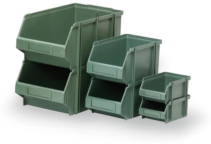 Plastikowy pojemnik z polistyrenu, 313 x 504 x 190 mm