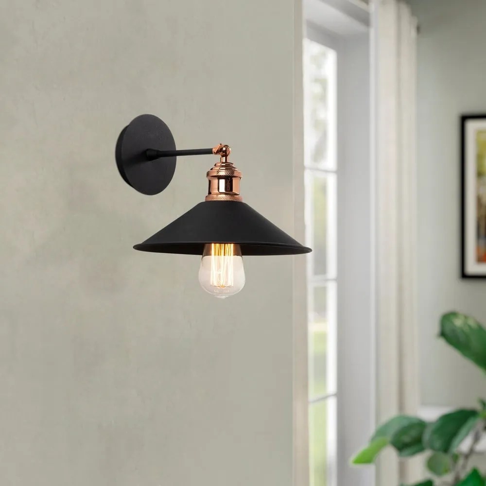 Czarny kinkiet Berceste – Opviq lights