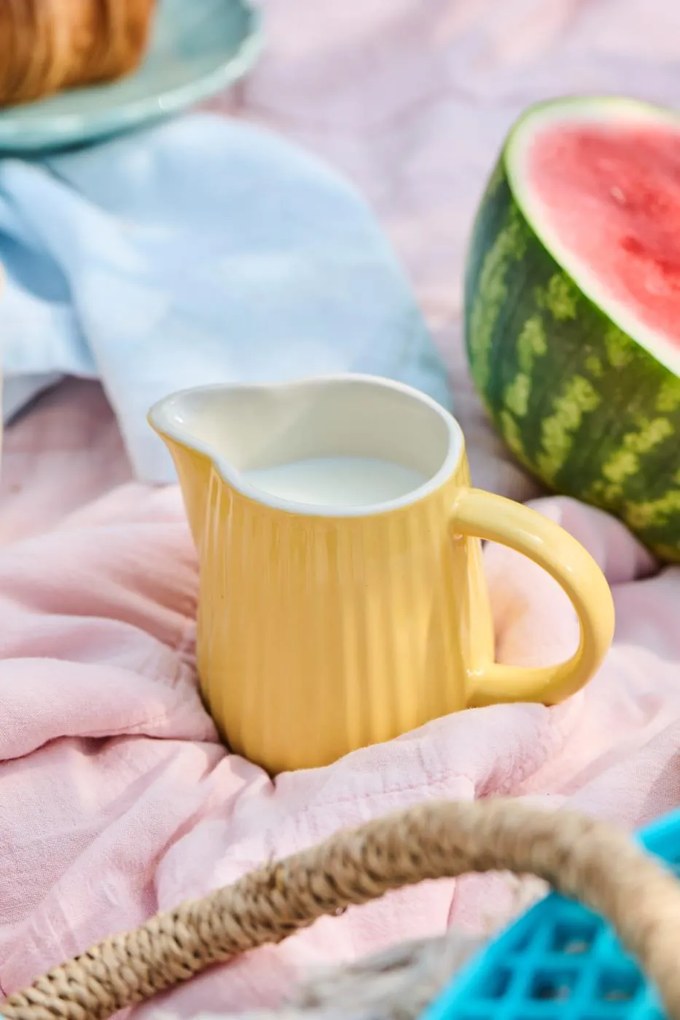 Żółty ceramiczny dzbanek 200 ml MYNTE LEMONADE