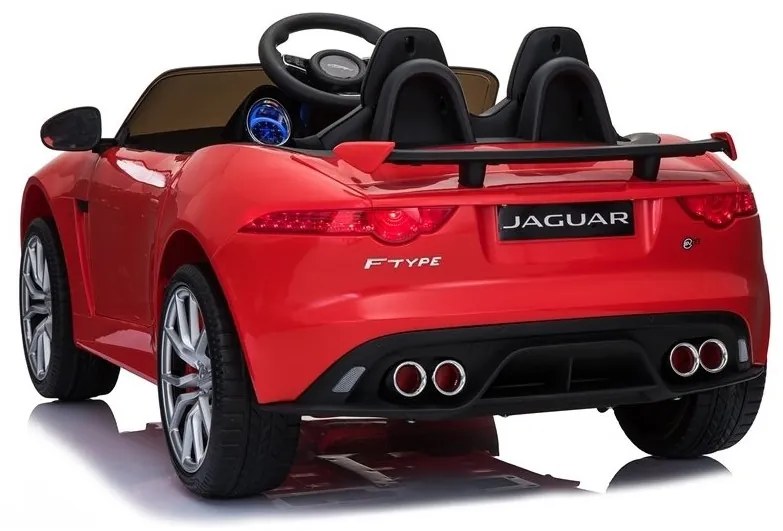 Auto na akumulator jaguar f-type czerwony lakier