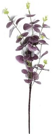 Sztuczna łodyga eukaliptusa fioletowa, 67 cm