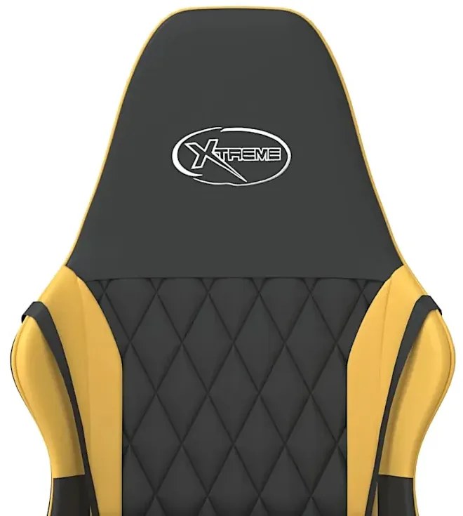 Czarno-złoty fotel gamingowy - Miedziana 3X