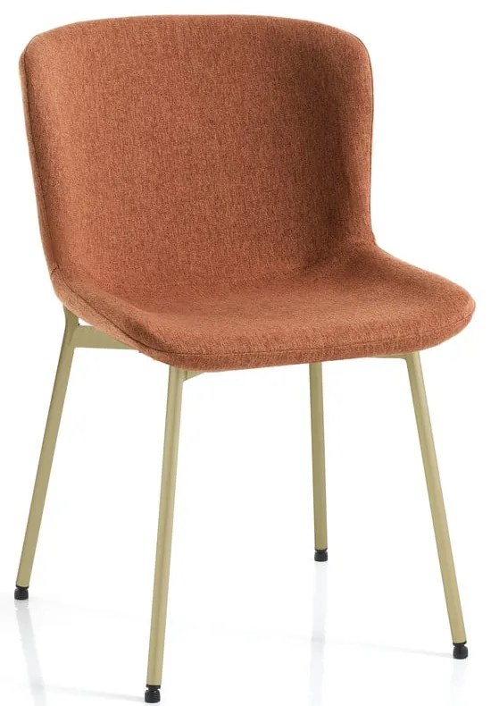 Pomarańczowe krzesła zestaw 2 szt. Snug – Tomasucci