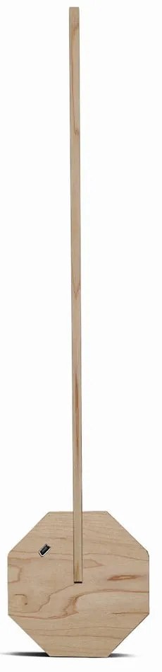 Jasnobrązowa lampa stołowa LED (wysokość 38 cm) Octagon One – Gingko