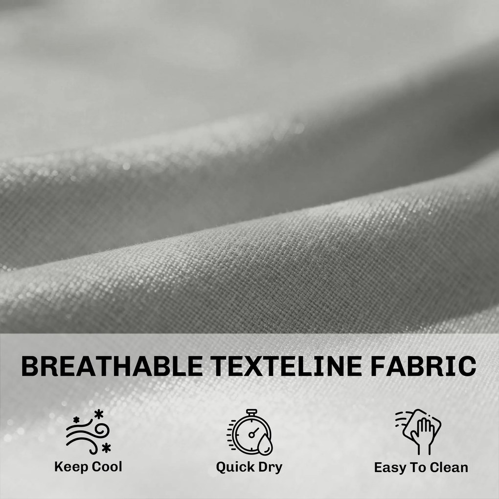 Outsunny Leżak z polirattanu w kształcie litery S, ogrodowy leżak z 5-stopniową regulacją oparcia, zagłówkiem, oddychający, odporny na UV | Aosom PL