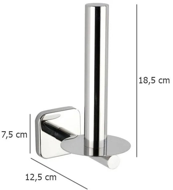 Uchwyt na papier toaletowy naścienny MEZZANO, WENKO