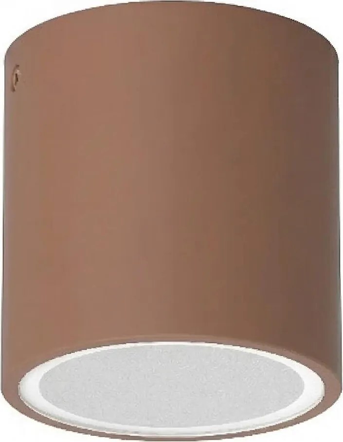 Ideal Lux - Zewnętrzna oprawa punktowa TECHO 1xGU10/20W/230V śr. 9 cm IP54 brązowa