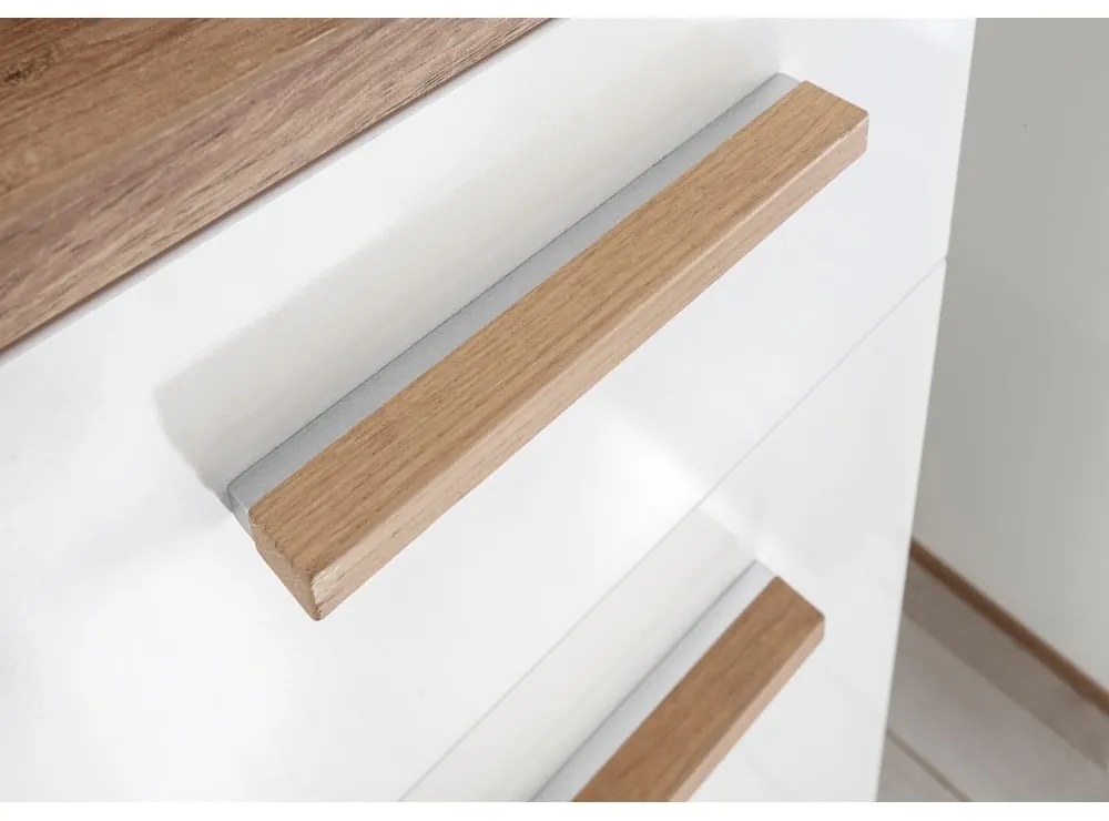 Biała niska szafka łazienkowa 36x90 cm Set 923 – Pelipal