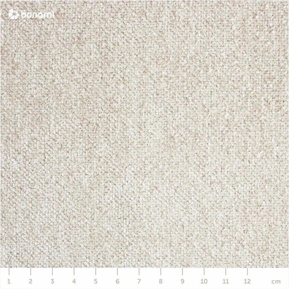 Beżowe tapicerowane łóżko dwuosobowe ze schowkiem i stelażem 180x200 cm Thessa Bold – Bonami Selection