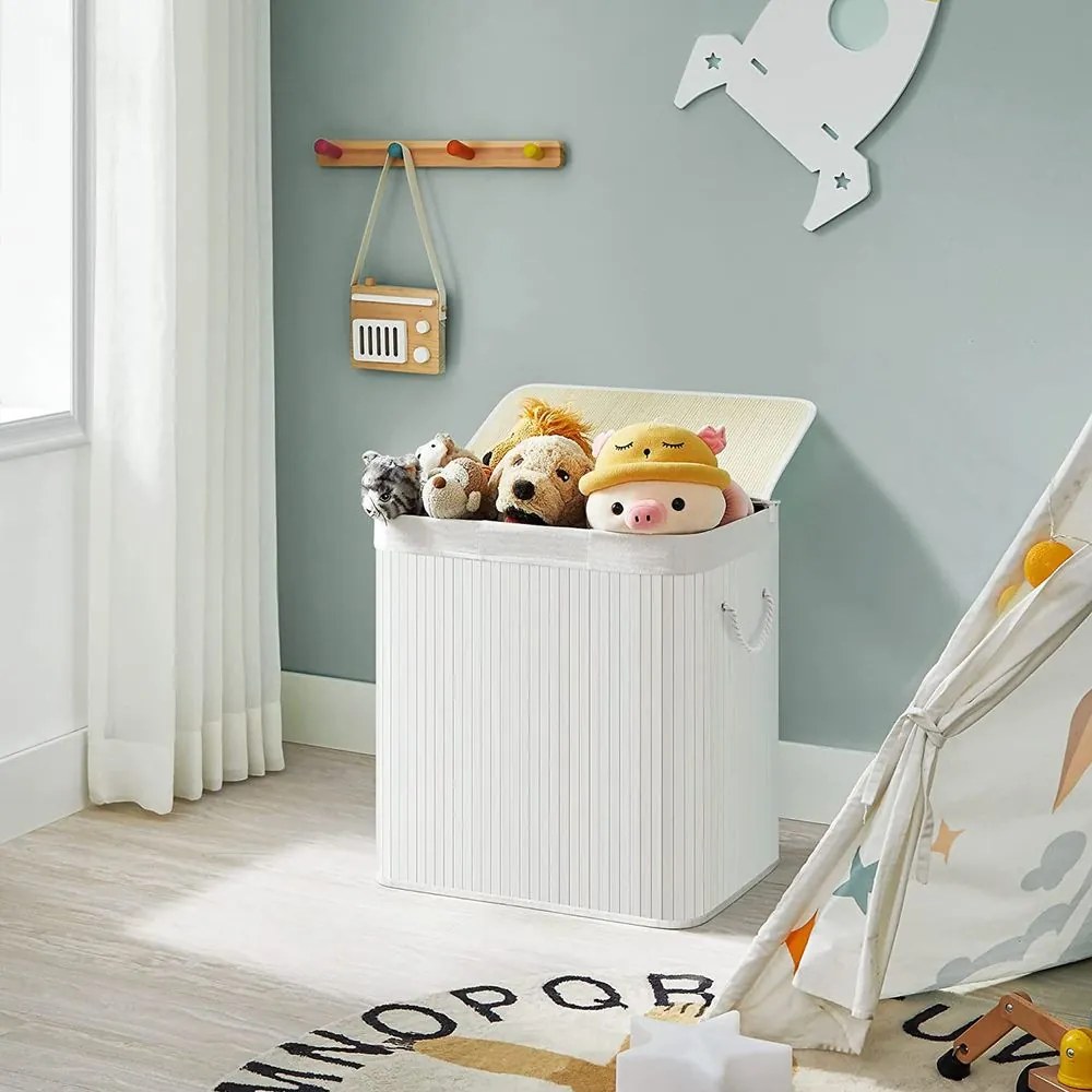 Jurhan Kosz na bieliznę DORA, 150 l, biała