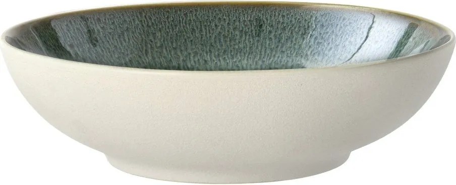 Biało-zielona kamionkowa miska 900 ml Gastro White/Green – Bitz