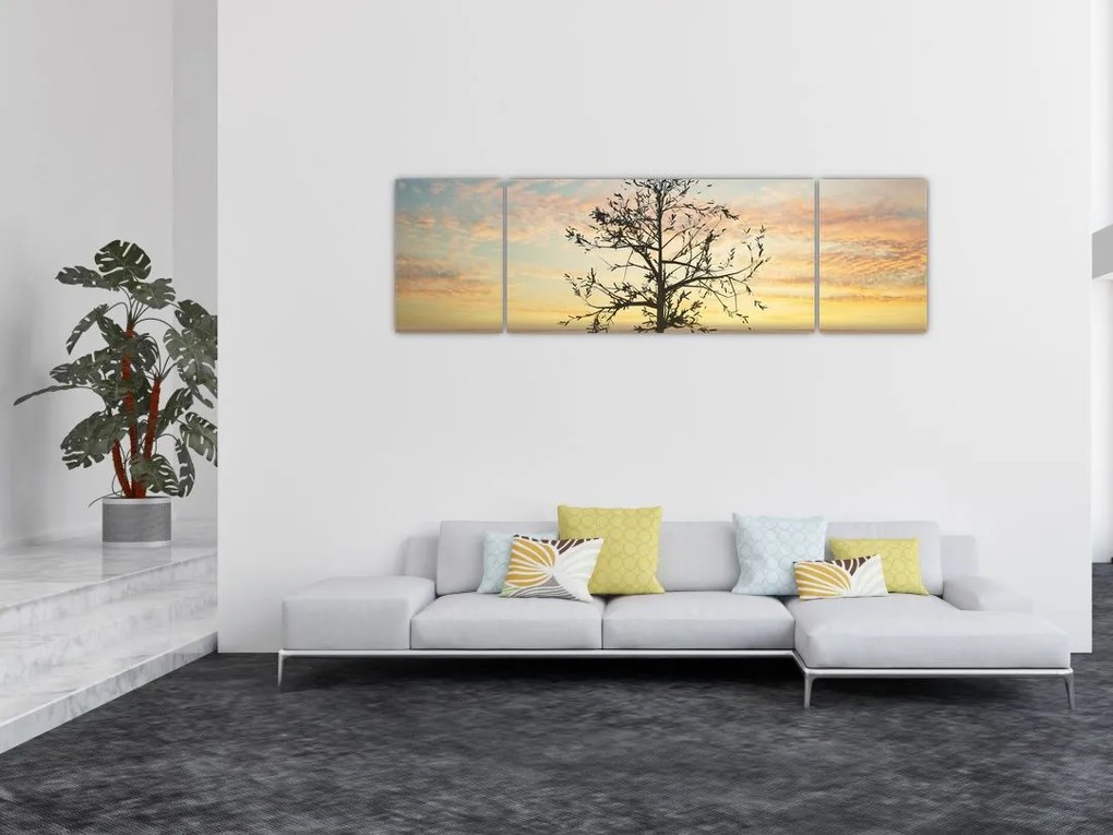 Obraz - Drzewo na pustyni (170x50 cm)