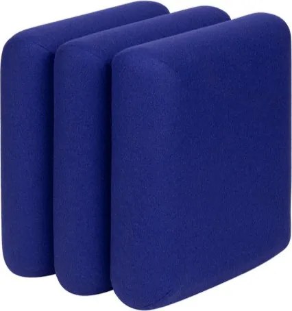 Niebieski wełniany puf Radd – noo.ma