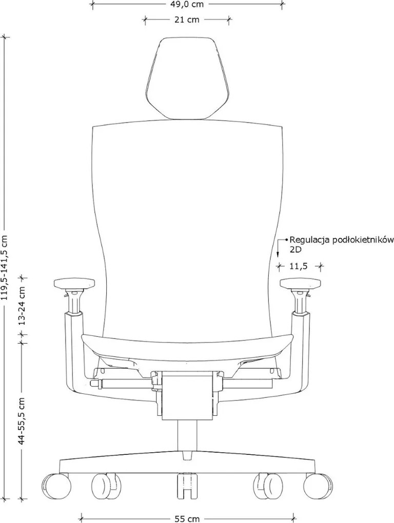 Ergonomiczne krzesło biurowe Reya, biały / elastomer TP8 szary