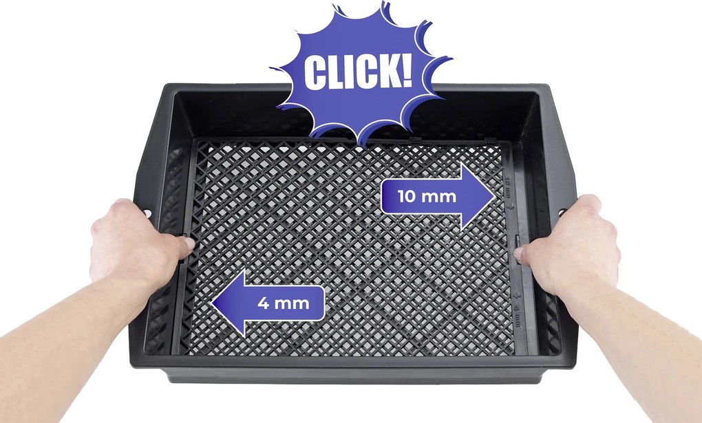 Sitko ogrodowe, regulowana wielkość oczek