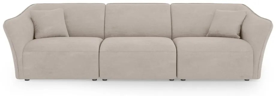Beżowa sofa z materiału bouclé 292 cm Tokyo – Cosmopolitan Design