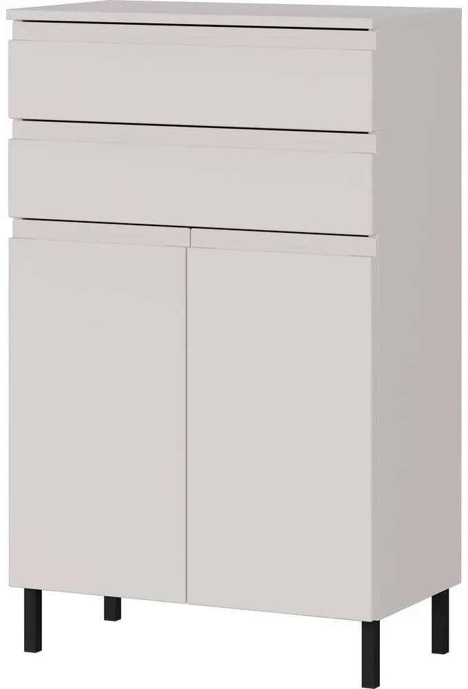 Kremowa wysoka szafka łazienkowa 60x97 cm Salinas – Germania