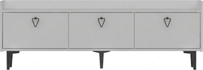 Stolik RTV PIENA 160 cm, biały