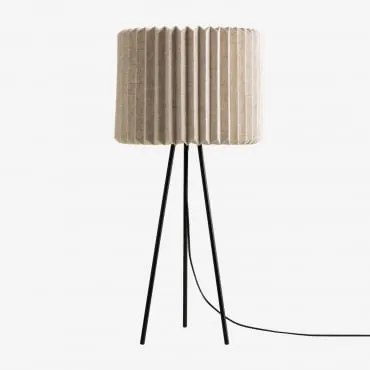 Lampa Stołowa Jankov Z Lnu I Metalu Nature - Sklum