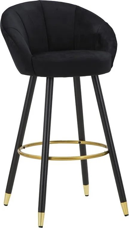 Wysoki Stołek VKH430, Czarny, 55x56x104 cm, Kendra Home