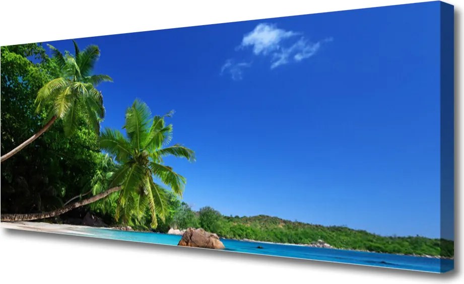 Obraz canvas Rajskie Wybrzeże pod Palmami