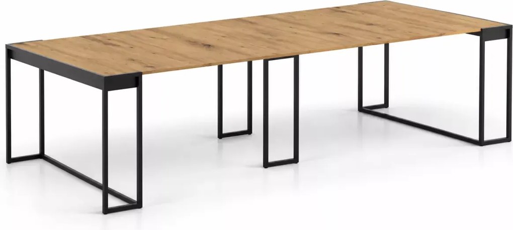 Rozkładana konsola Nuvio – nowoczesny design, funkcjonalność i elegancja w jednym meblu, wiele kolorów blatu i stali do wyboru