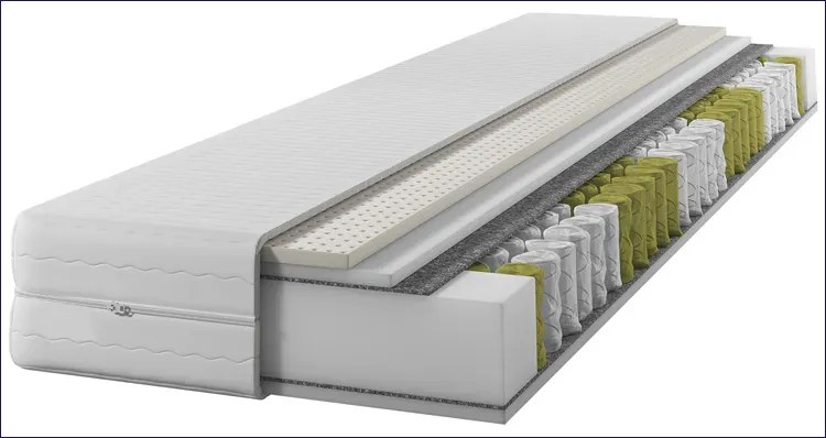 Materac kieszeniowo-lateksowy 180x200 B7-B85
