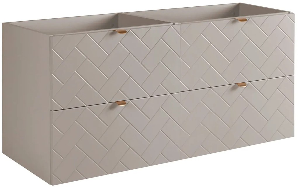 Kaszmirowa szafka wisząca 120 cm pod 2 umywalki Z3-D97