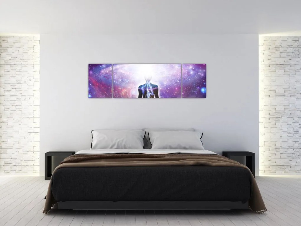 Obraz - Łączenie się z wszechświatem (170x50 cm)