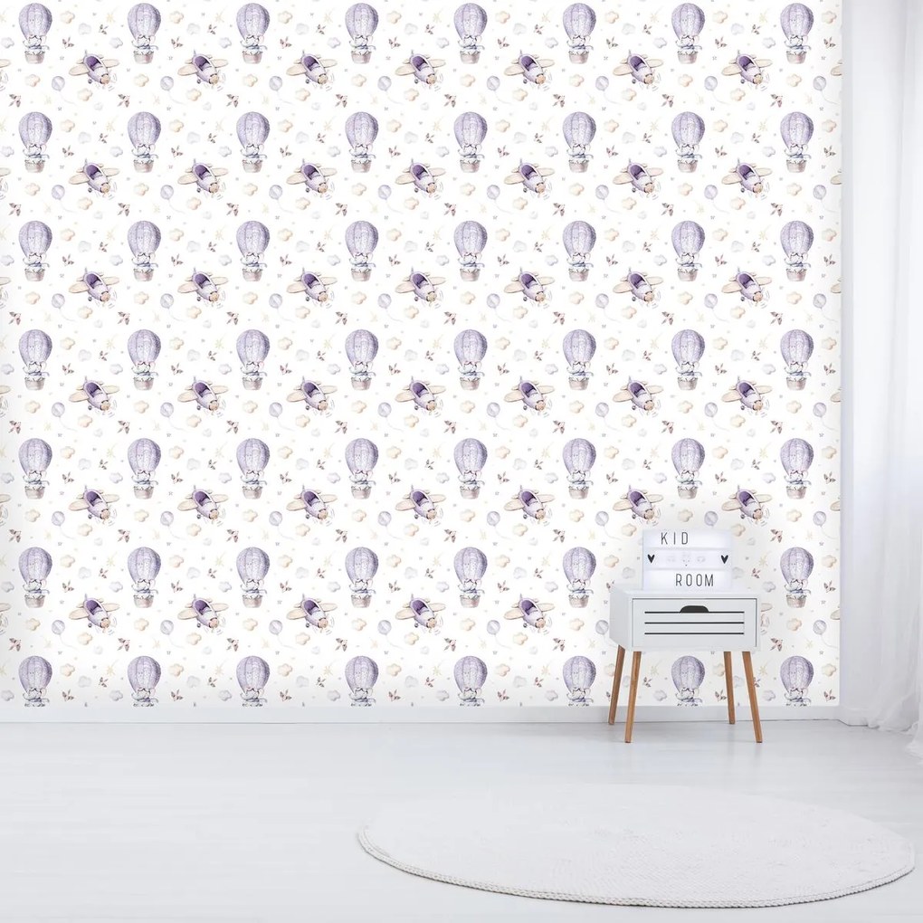 Fototapeta - Balony i samoloty (196x136 cm)