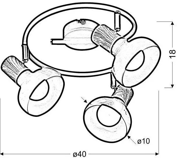 Biała lampa sufitowa spirala - K098-Mirabel